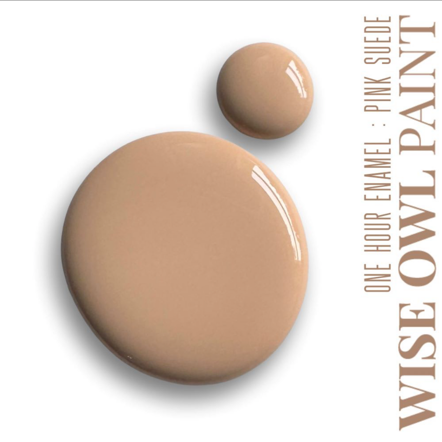 Wise Owl One Hour Enamel Paint - Pink Suede
