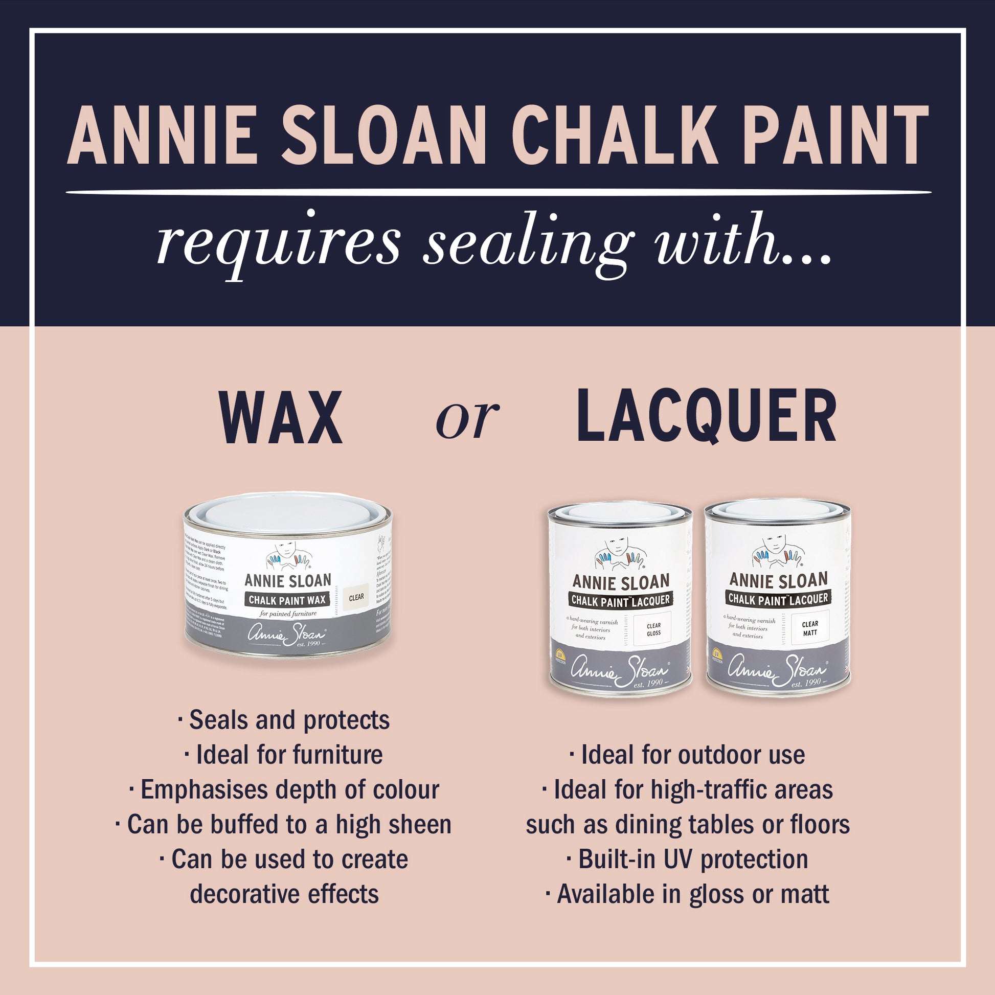 Annie Sloan Chalk Paint® - Athenian Black - The 3 Painted Pugs