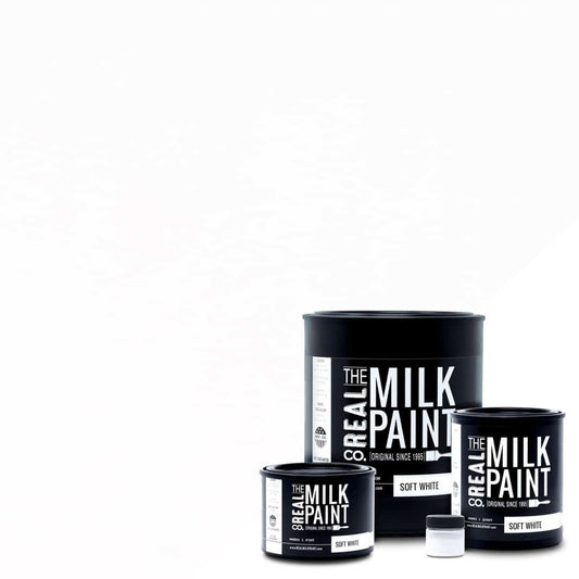 The Real Milk Paint Co. Milk Paint - Soft White - The 3 Painted Pugs