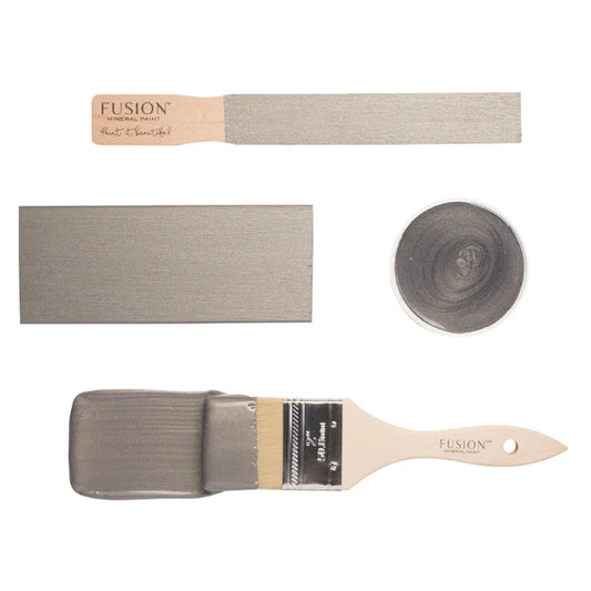 Fusion Metallic Paint - Brushed Steel - The 3 Painted Pugs