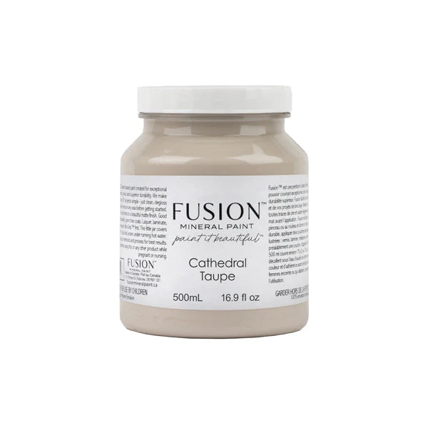 Fusion Mineral Paint - Cathedral Taupe - The 3 Painted Pugs
