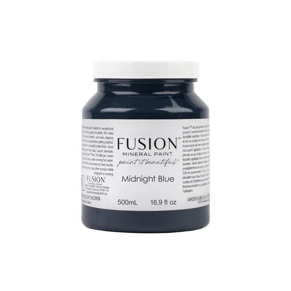 Fusion Mineral Paint - Midnight Blue - The 3 Painted Pugs