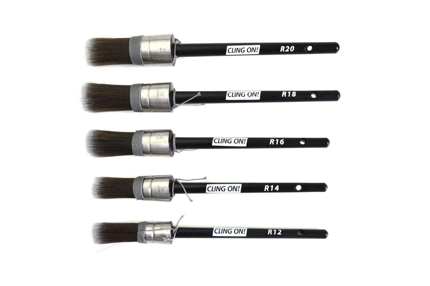 Cling On! Round Paint Brushes - The 3 Painted Pugs